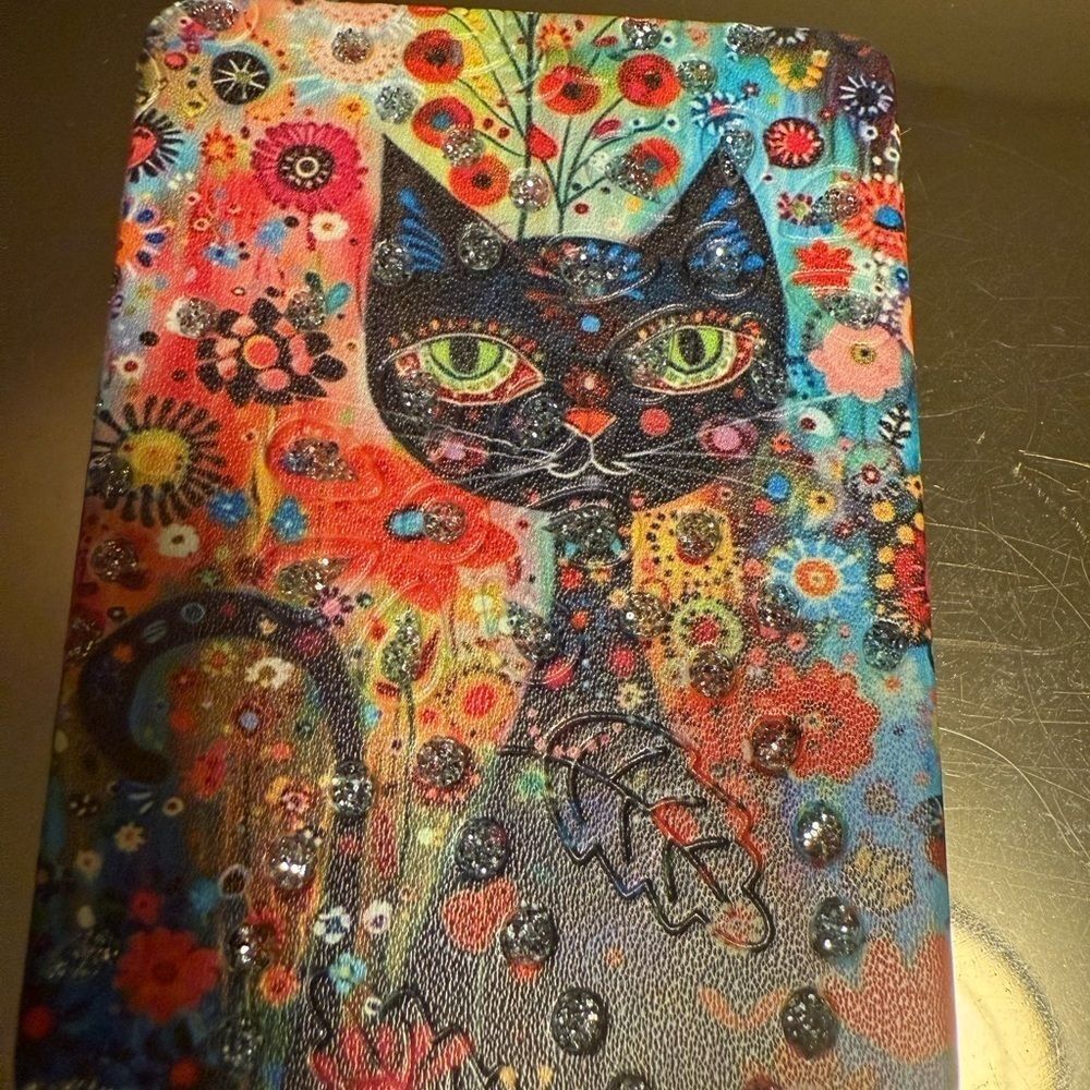 Compact Mirror Cat Design